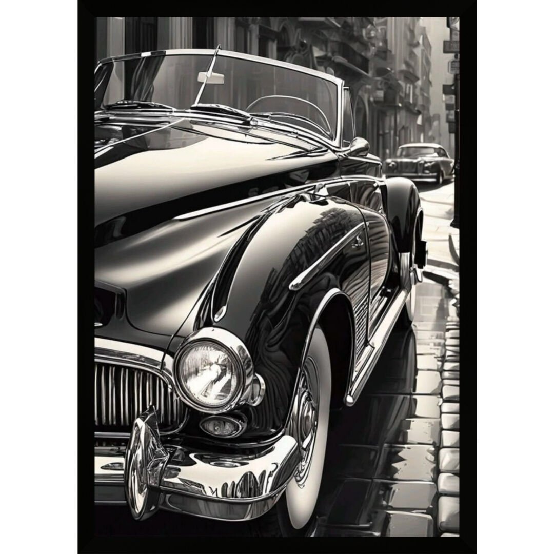 UV Klasik Araba Tablo  75x105cm