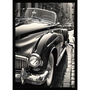 UV Klasik Araba Tablo 60x80cm