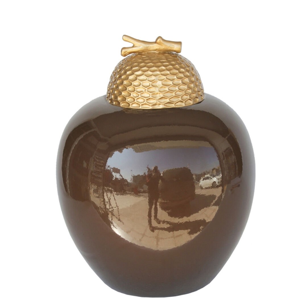 Kapaklı Seramik Küp 36x45cm