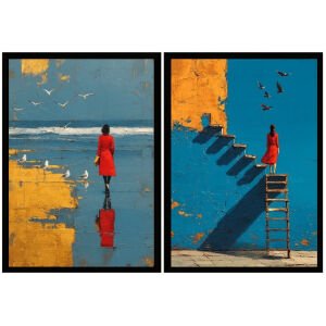 UV 2li Set Kadınlar Tablo 80x120cm