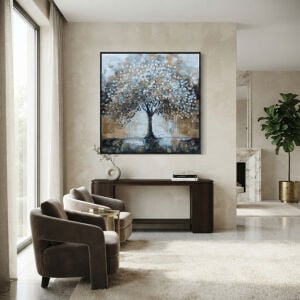 Epoksi Ağaç Tablo 85x85cm