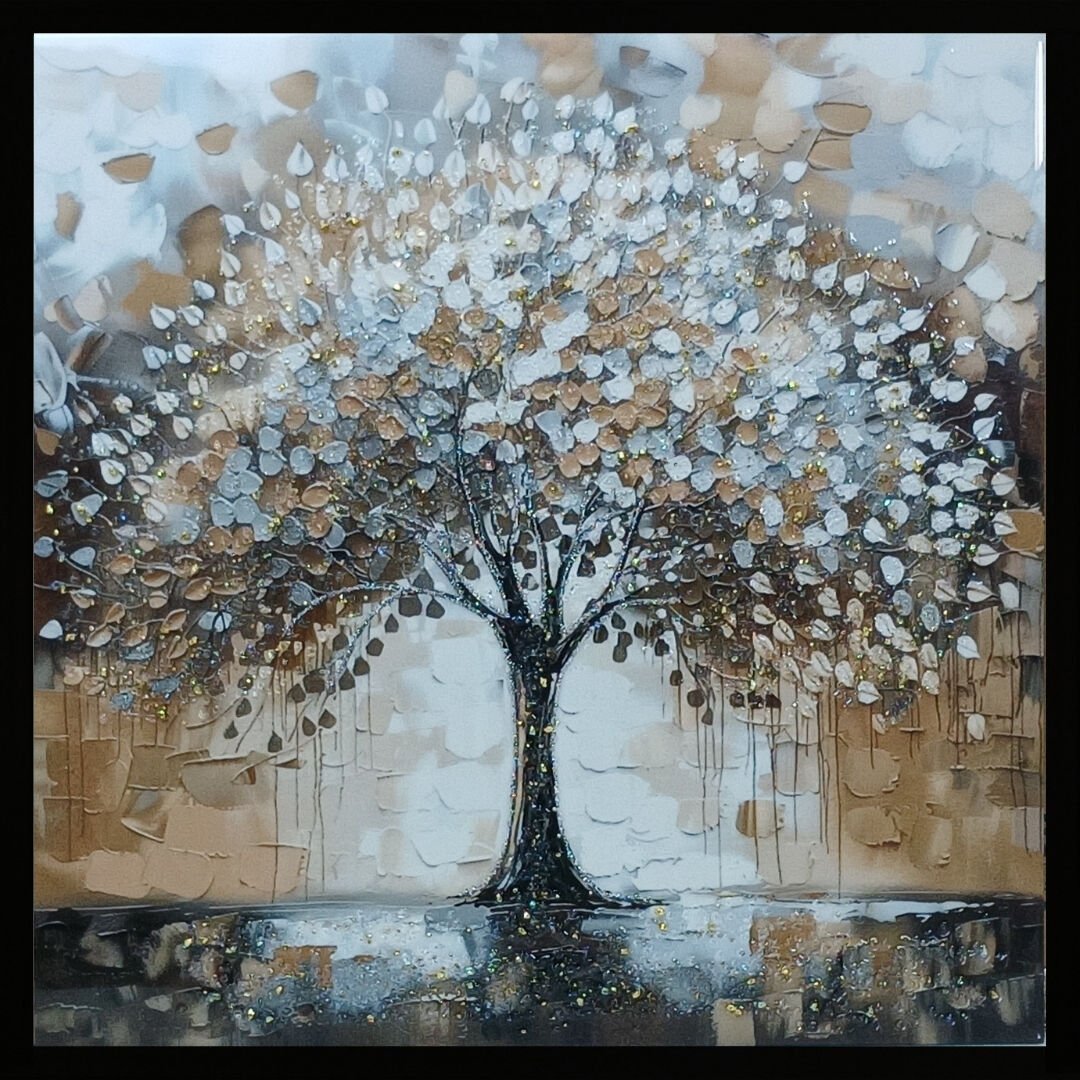 Epoksi Ağaç Tablo 85x85cm