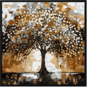 Epoksi Ağaç Tablo 100x100cm