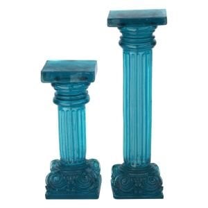 2li Set  Sütun Mavi 7x24cm