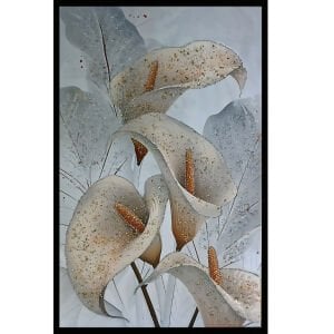 Epoksi Gala Çiçekli Tablo 75x115cm