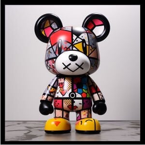 UV Renkli Ayıcık Tablo 60x60cm