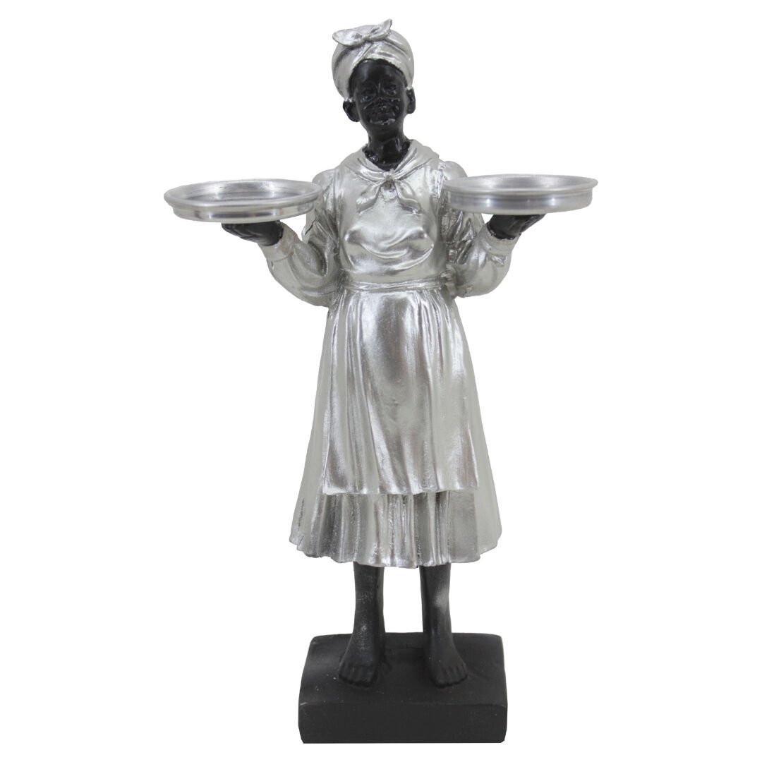 Gümüş Bayan Biblo 17x30cm