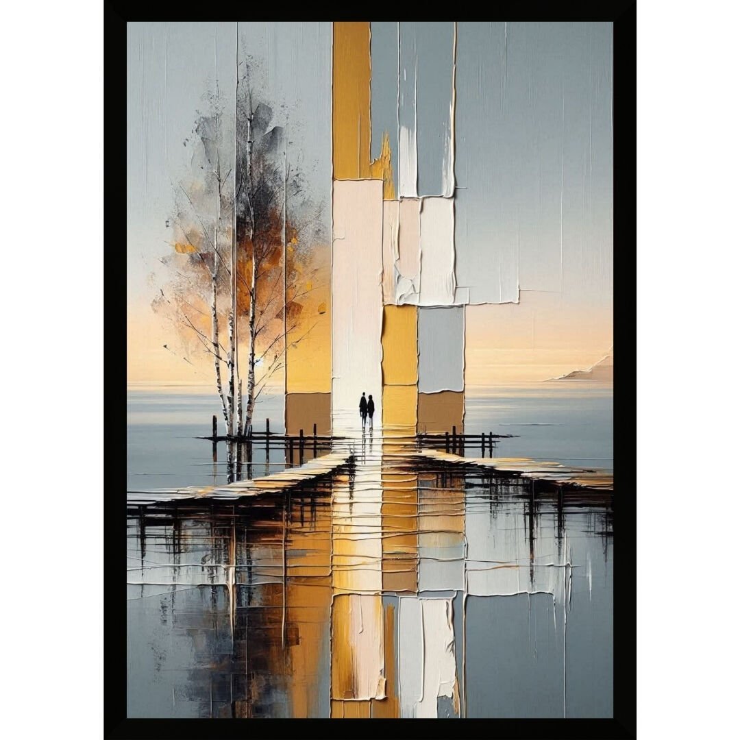 UV Soyut İskele Tablo 60x80cm