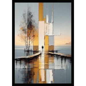 UV Soyut İskele Tablo 60x80cm