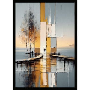 UV Soyut İskele Tablo 75x105cm