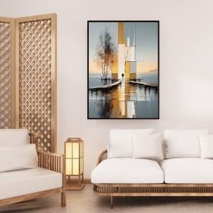 UV Soyut İskele Tablo 75x105cm