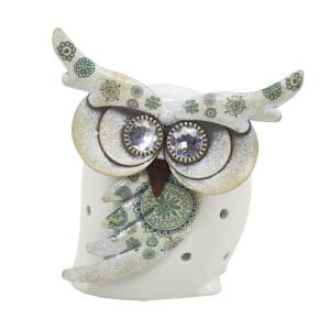 Metal Baykuş Biblo 14x16cm