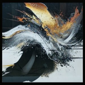 Epoksi Soyut Tablo 85x85cm