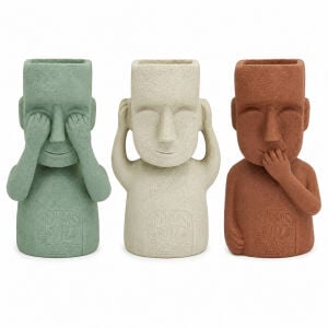 3lü Set G.D.B. Adam Saksı 21x36cm
