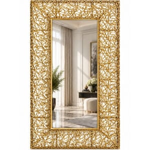Telkari Metal Duvar Aynası 56x96cm