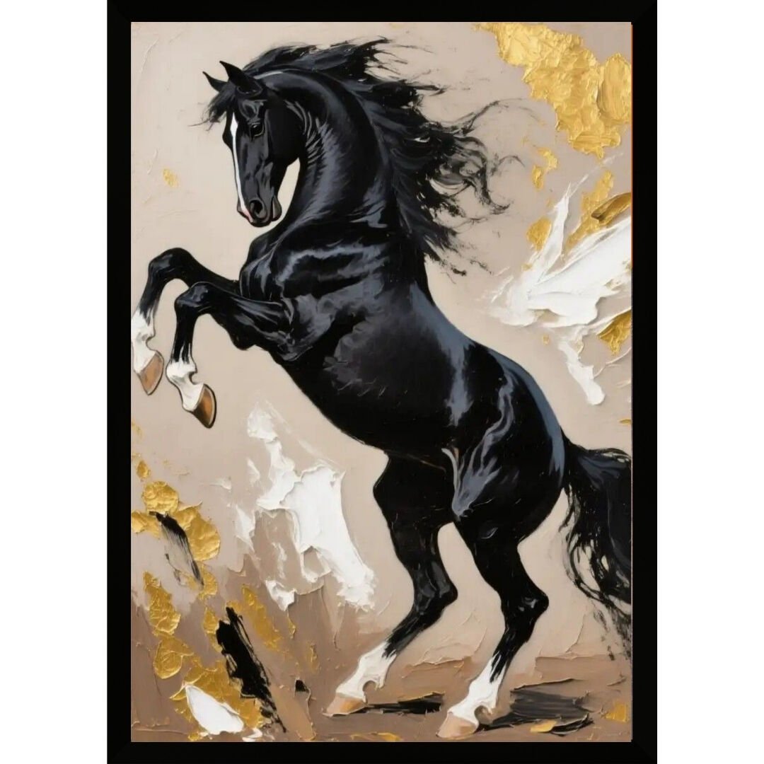 UV Şahlanan At Tablo  75x105cm