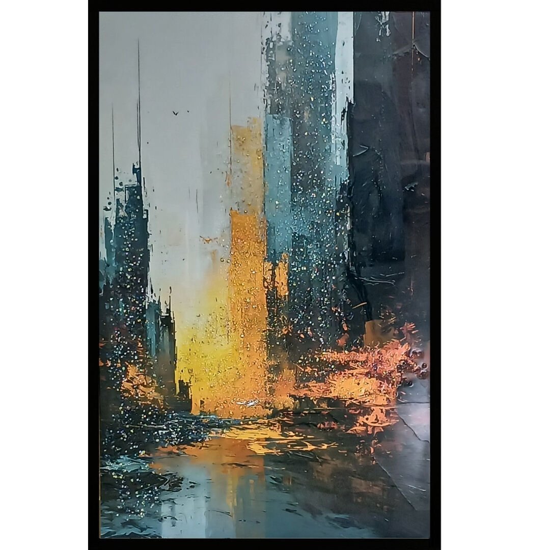 Epoksi Soyut Tablo 75x115cm