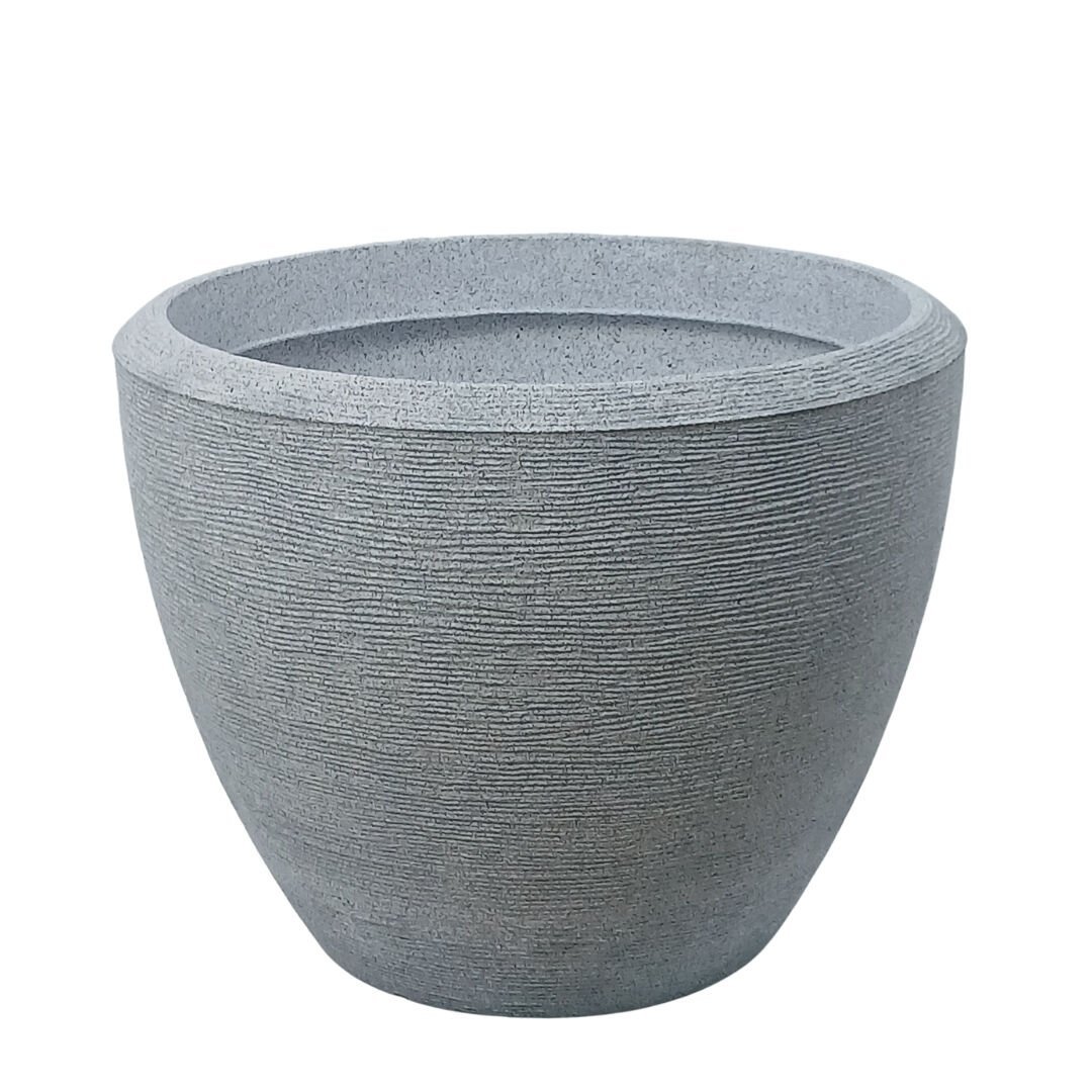 Taş Görünümlü Saksı Gri 50x63cm