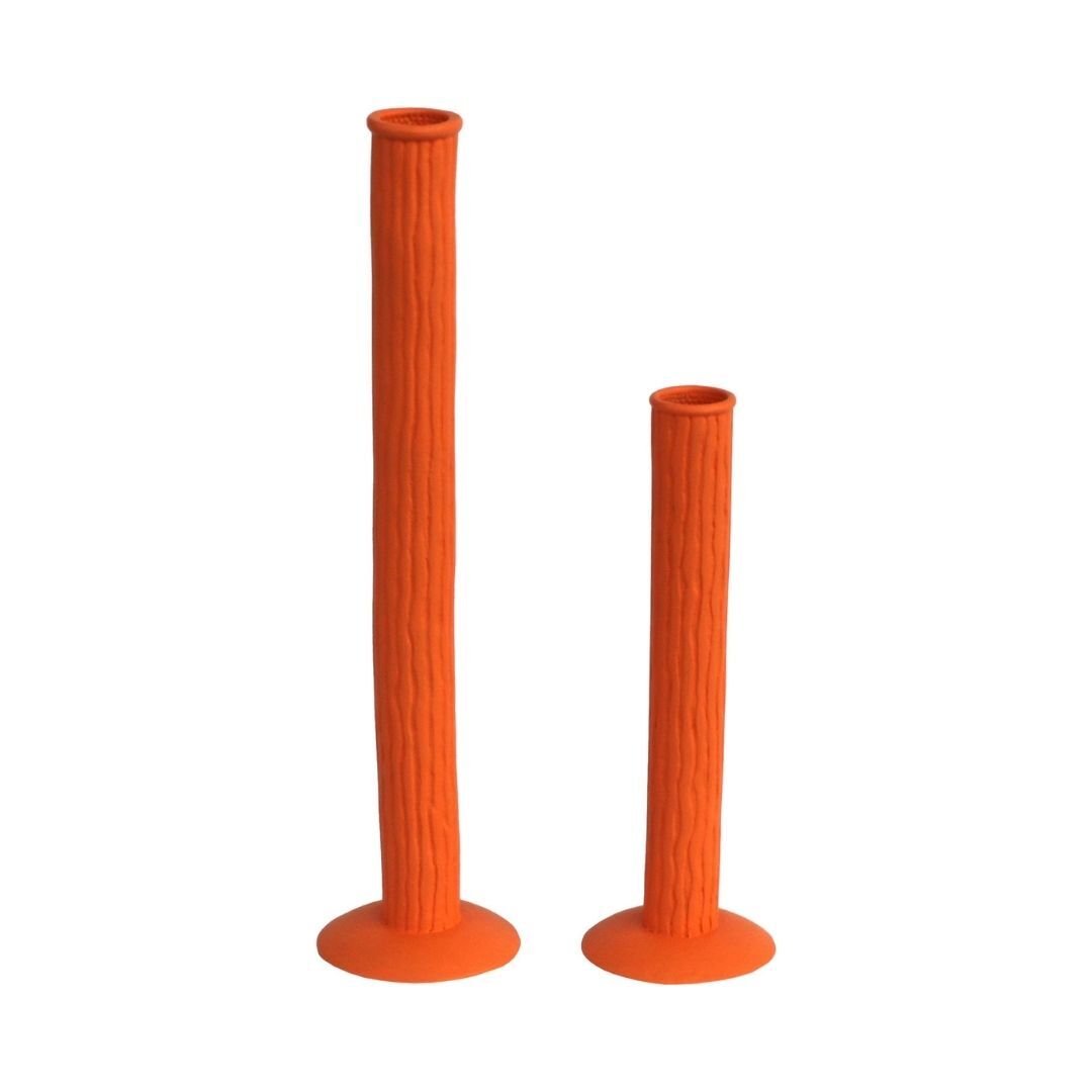 2li Set Turuncu Şamdan 8x31cm