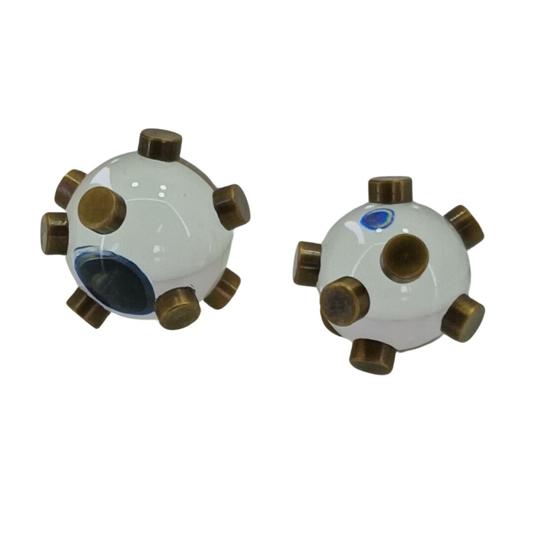 2li Set Boncuklu Küre Eskitme 9x9cm