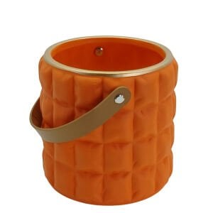 Kulplu Seramik Saksı K.Boy 13x15cm