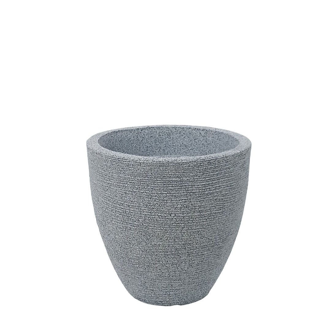 Taş Görünümlü Saksı Gri 30x30cm