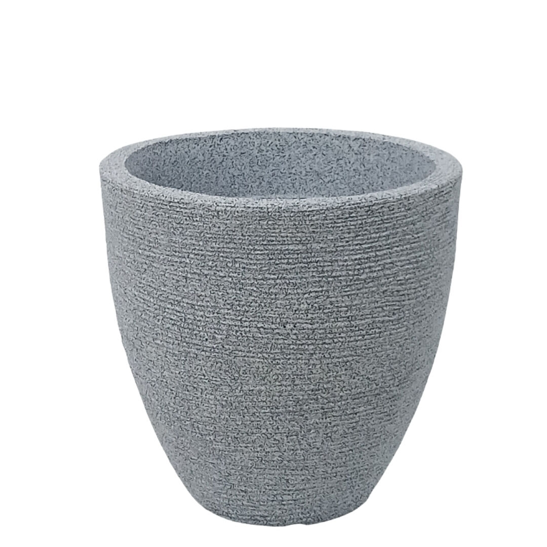 Taş Görünümlü Saksı Gri 30x30cm