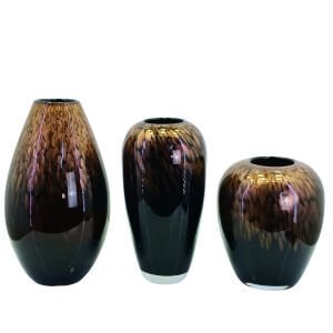 3lü Set Cam Vazo 18x42cm