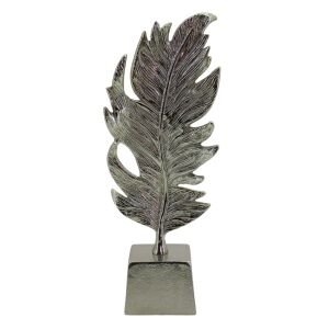 Döküm Yaprak Gümüş 17x44cm