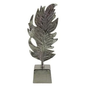 Döküm Yaprak Gümüş 17x44cm