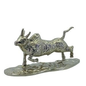 Metal Boğa Obje 23x45cm