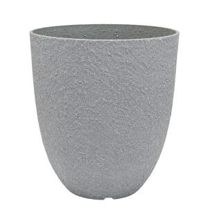 Beton Efektli Plastik Saksı 32x34cm Gri