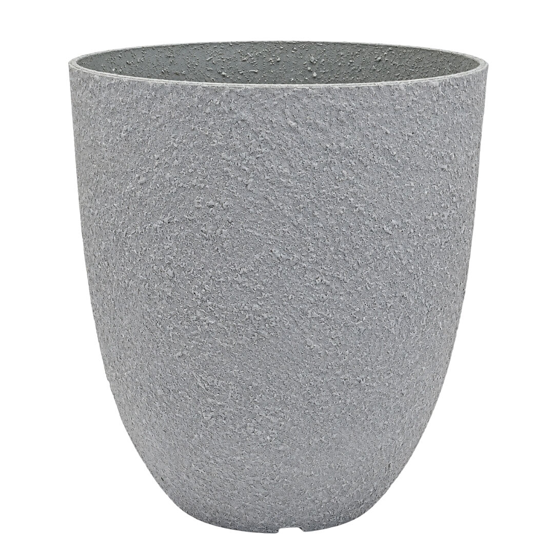 Beton Efektli Plastik Saksı 37x40cm Gri