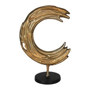 Döküm Soyut Obje Altın 28x41cm