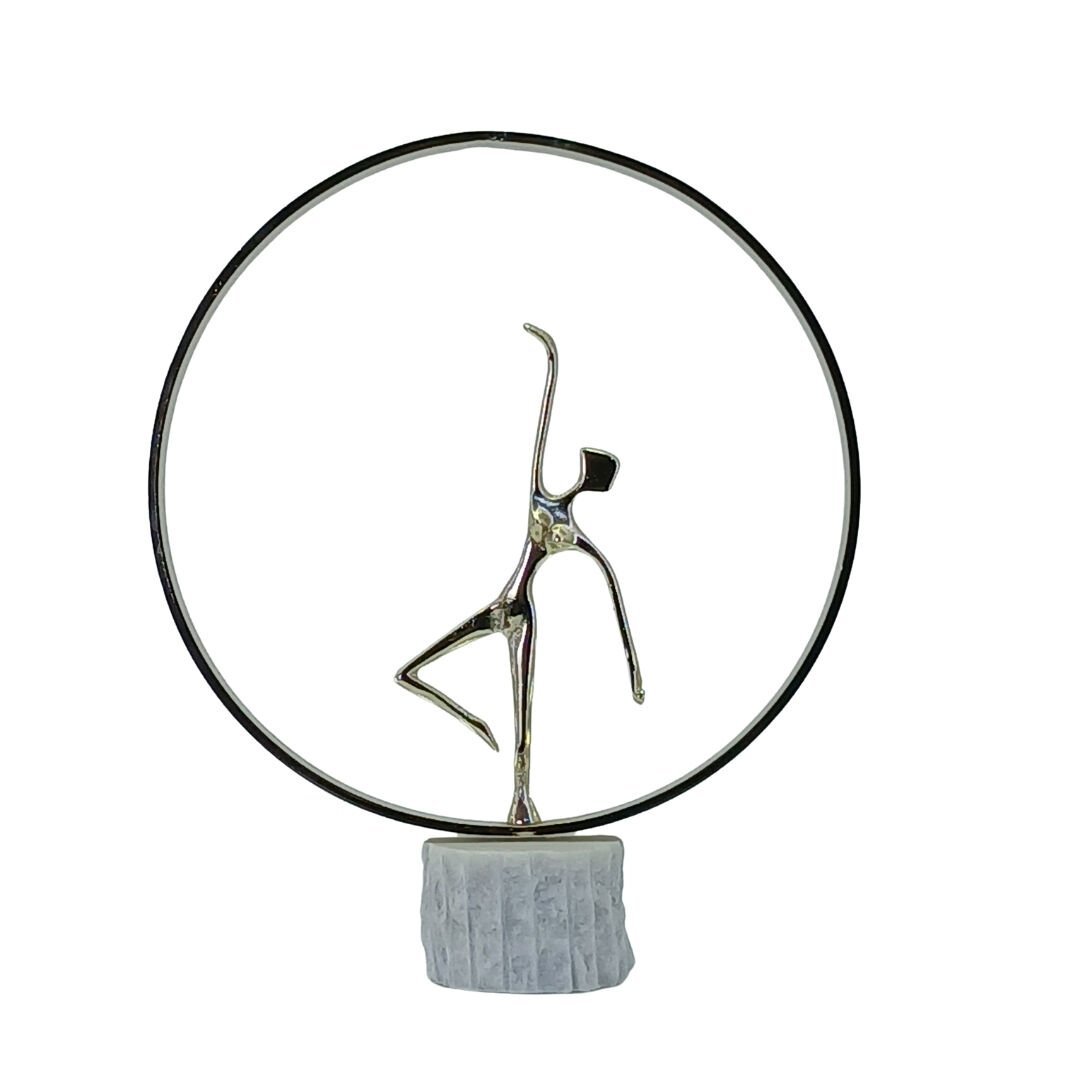 Halkalı Balerin Obje 31x37cm