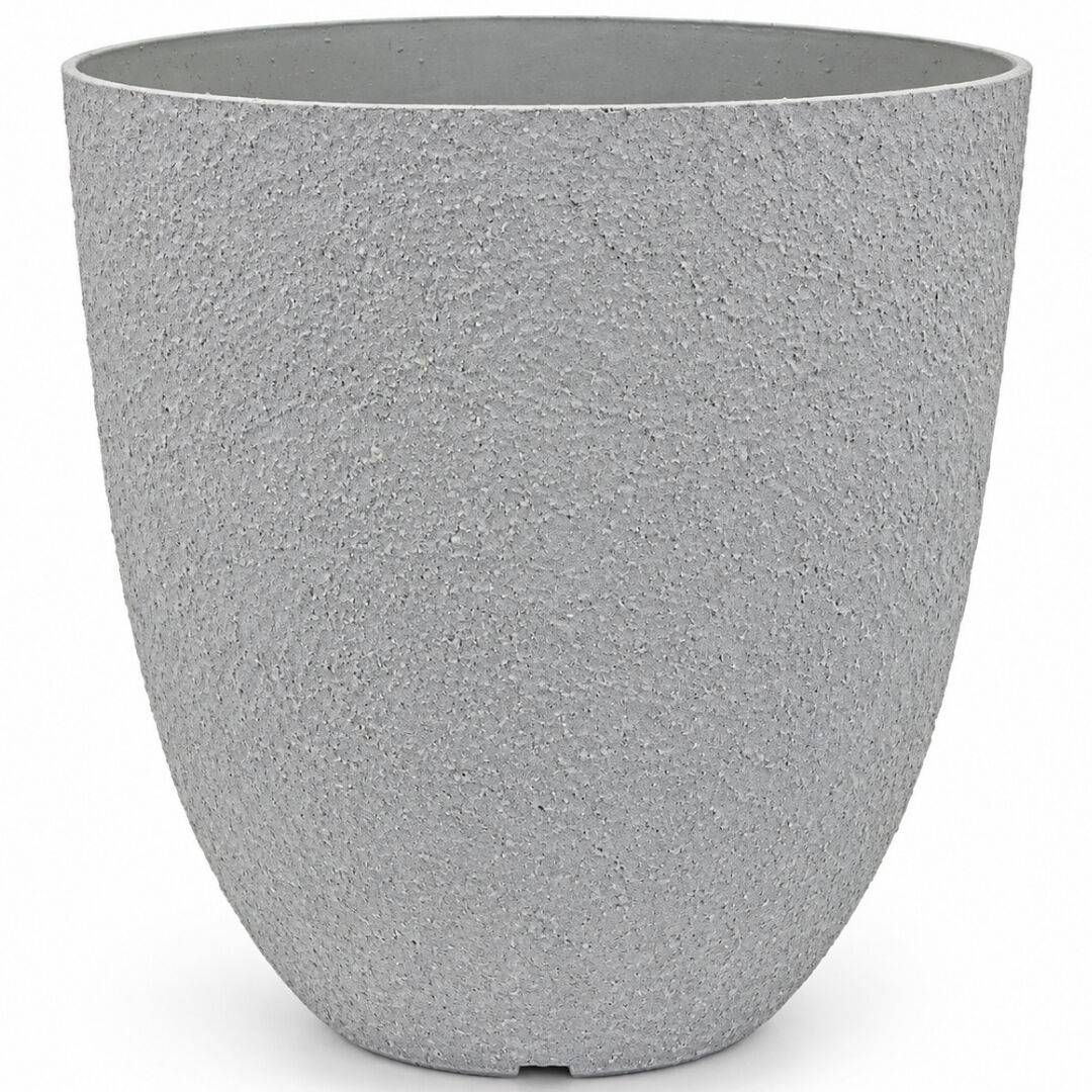 Beton Efektli Plastik Saksı 42x45cm Gri