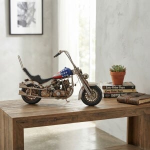 Retro Custom Motosiklet 27x41cm