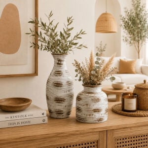 2li Set Eskitme Girit Vazo 17x38cm