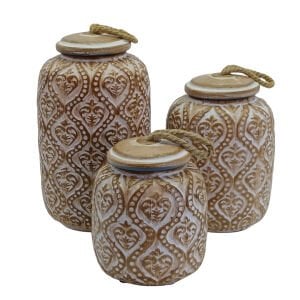 3lü Set Urganlı Küp15x28cm