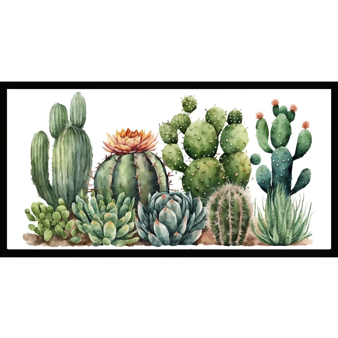UV Kaktüs Tablo 67x142cm