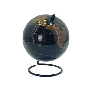 Dünya Küre Siyah 13x20cm