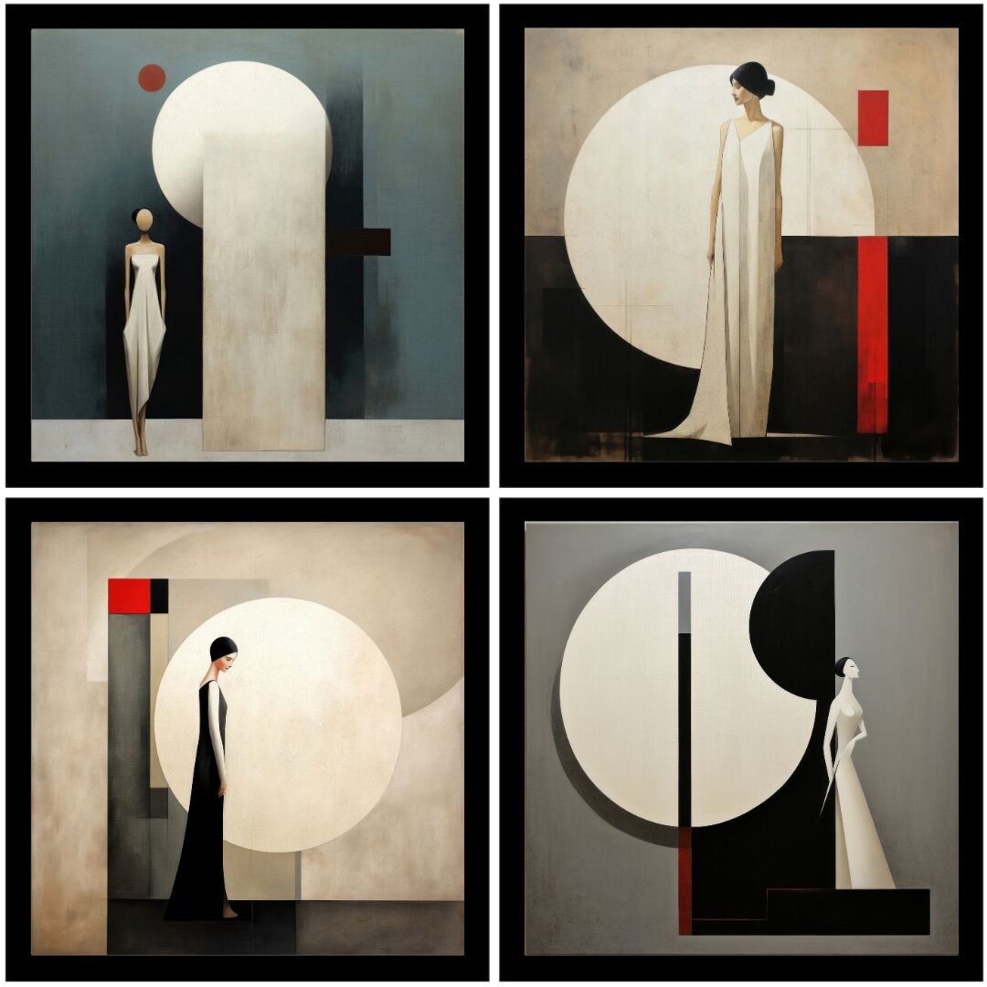 UV 4lü Set Kadınlar-2 Tablo 96x96cm