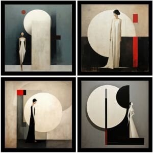 UV 4lü Set Kadınlar-2 Tablo 96x96cm