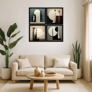 UV 4lü Set Kadınlar-2 Tablo 96x96cm