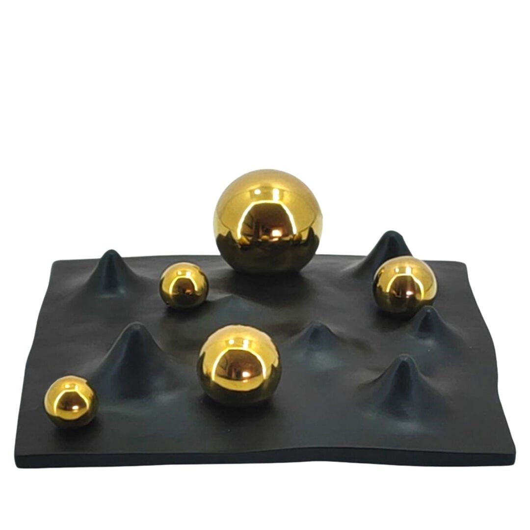 Dekor Toplu Obje Altın 29x29cm