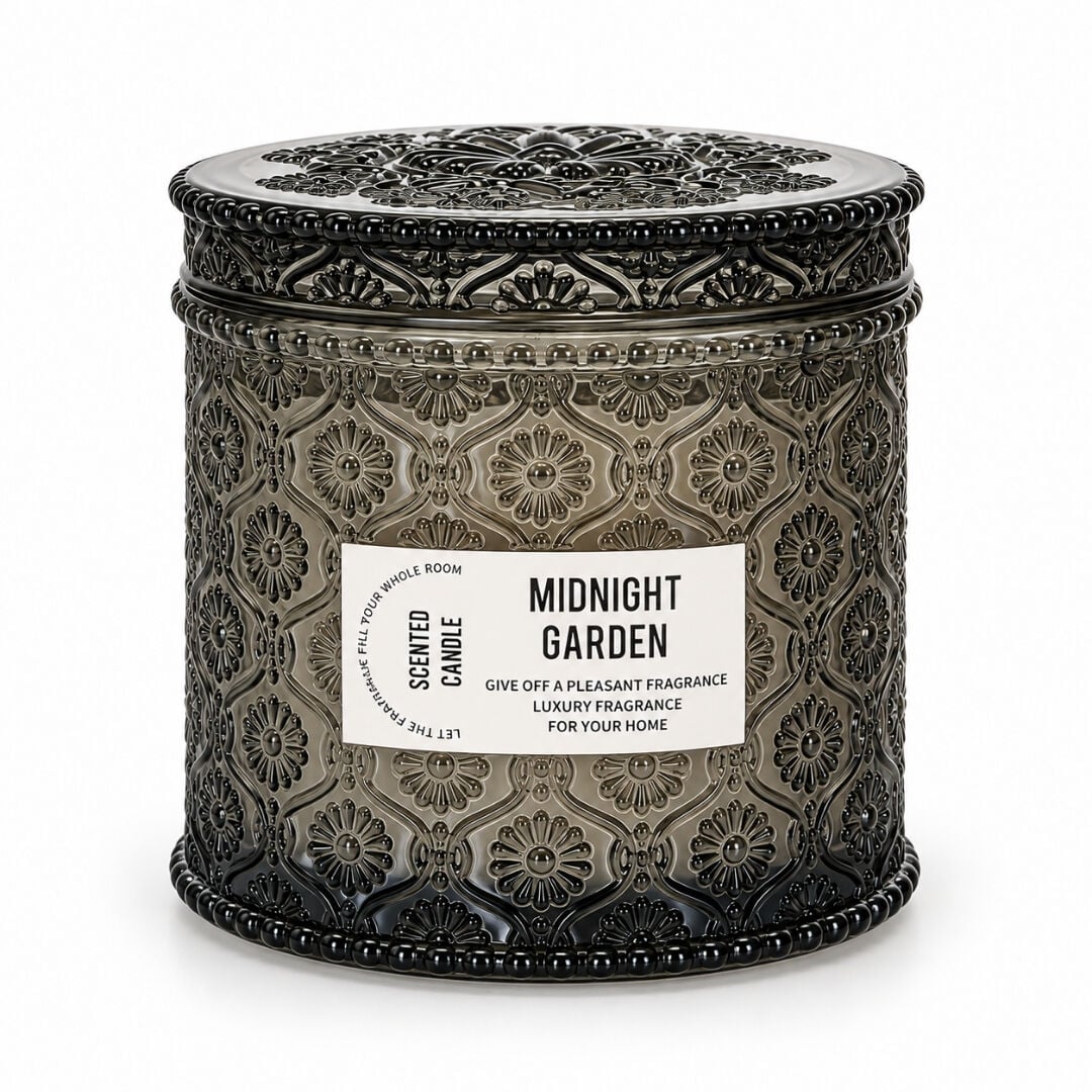 Kapaklı Jar Mum Kokulu 10x11cm