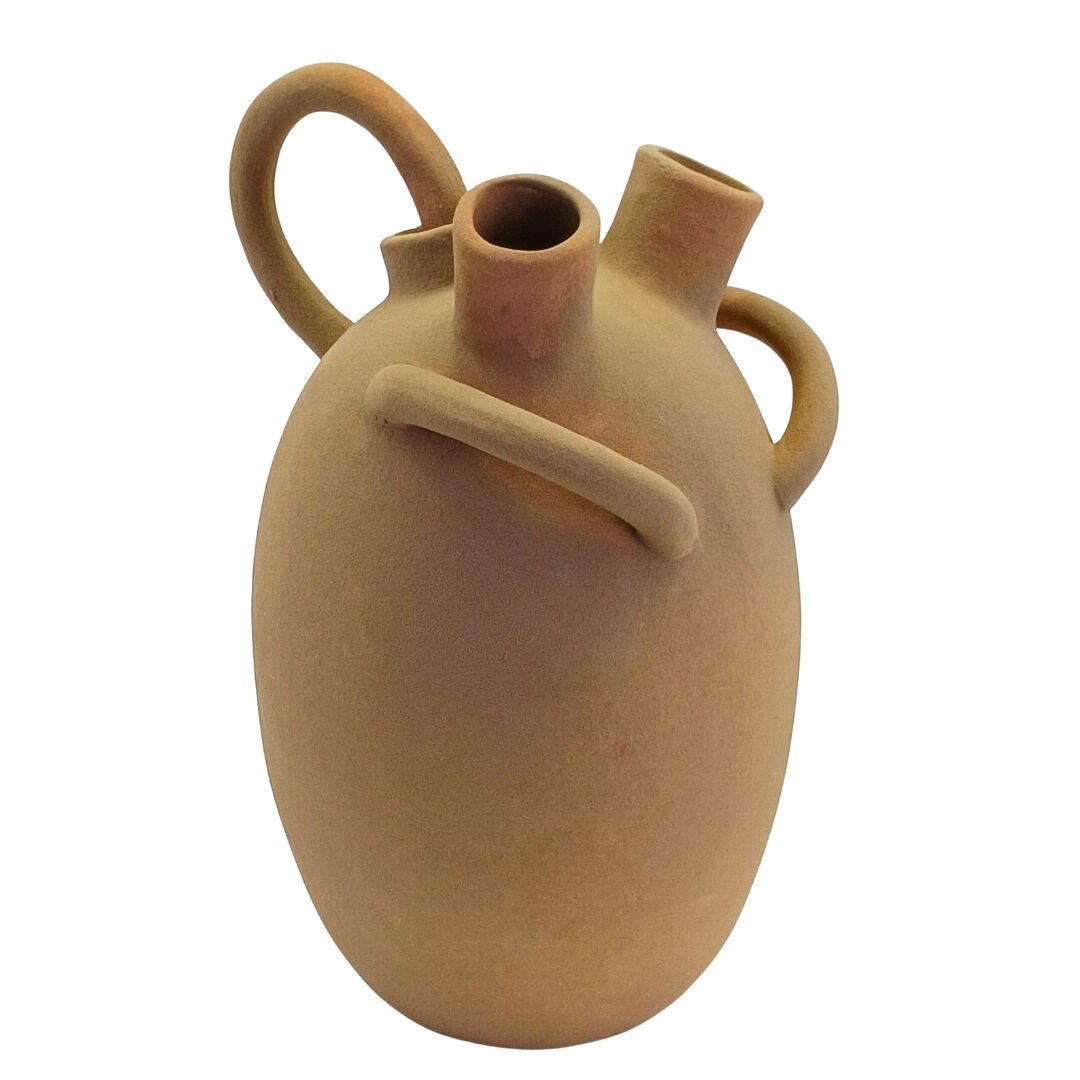 Kulplu Soyut Vazo B.Boy 19x32cm