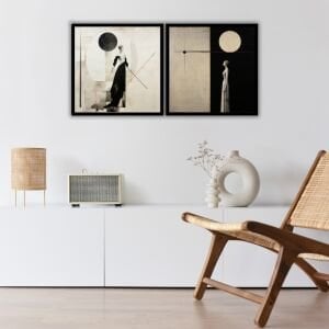 UV 2li Set Kadınlar Tablo 60X120 cm