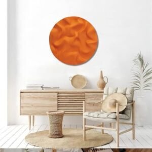 Yuvarlak Dalgalı Turuncu 60cm