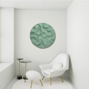 Yuvarlak Dalgalı Yeşil 60cm